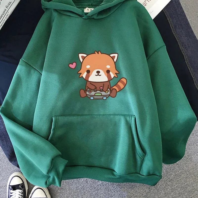 Kawaii Red Panda Gamer Hoodie