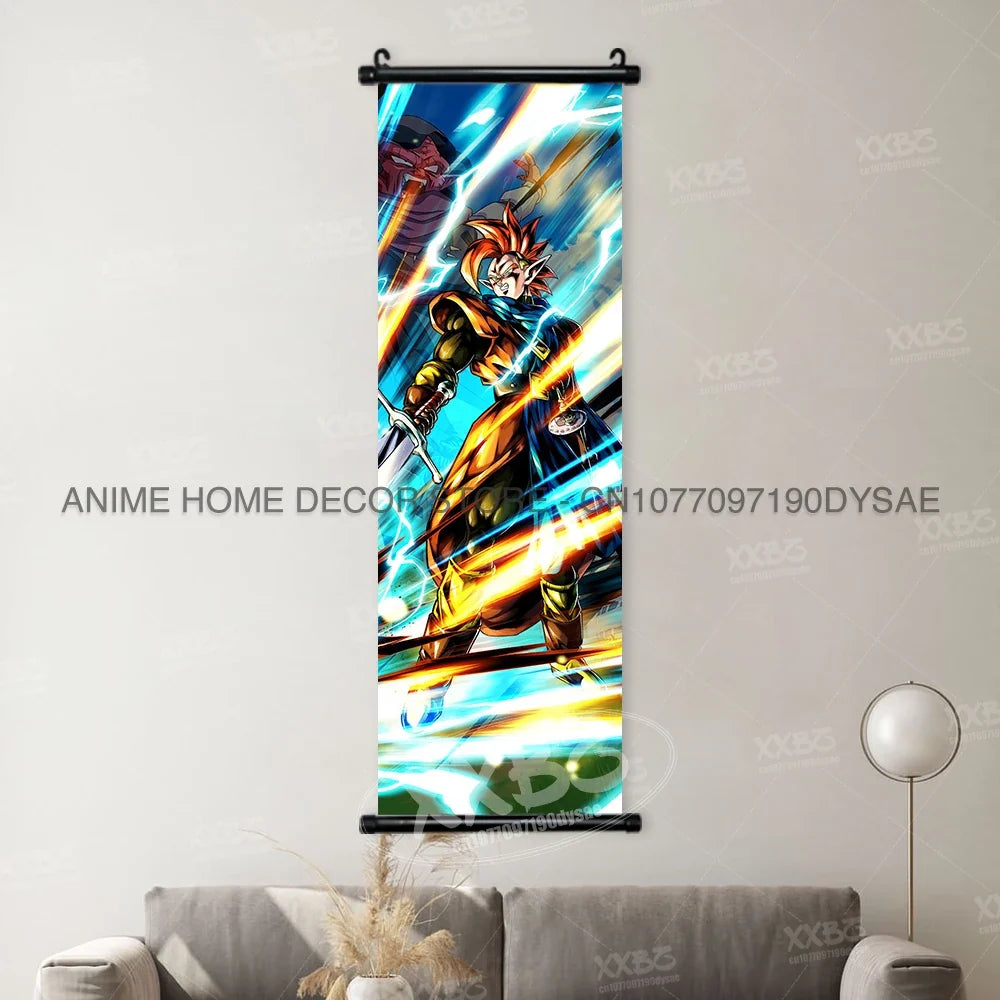 Dragon Ball Posters Anime Figures Wall Art Frieza Home Decor VegetaIII Scrolls Picture Goku Hanging Painting Son Gohan Wallpaper