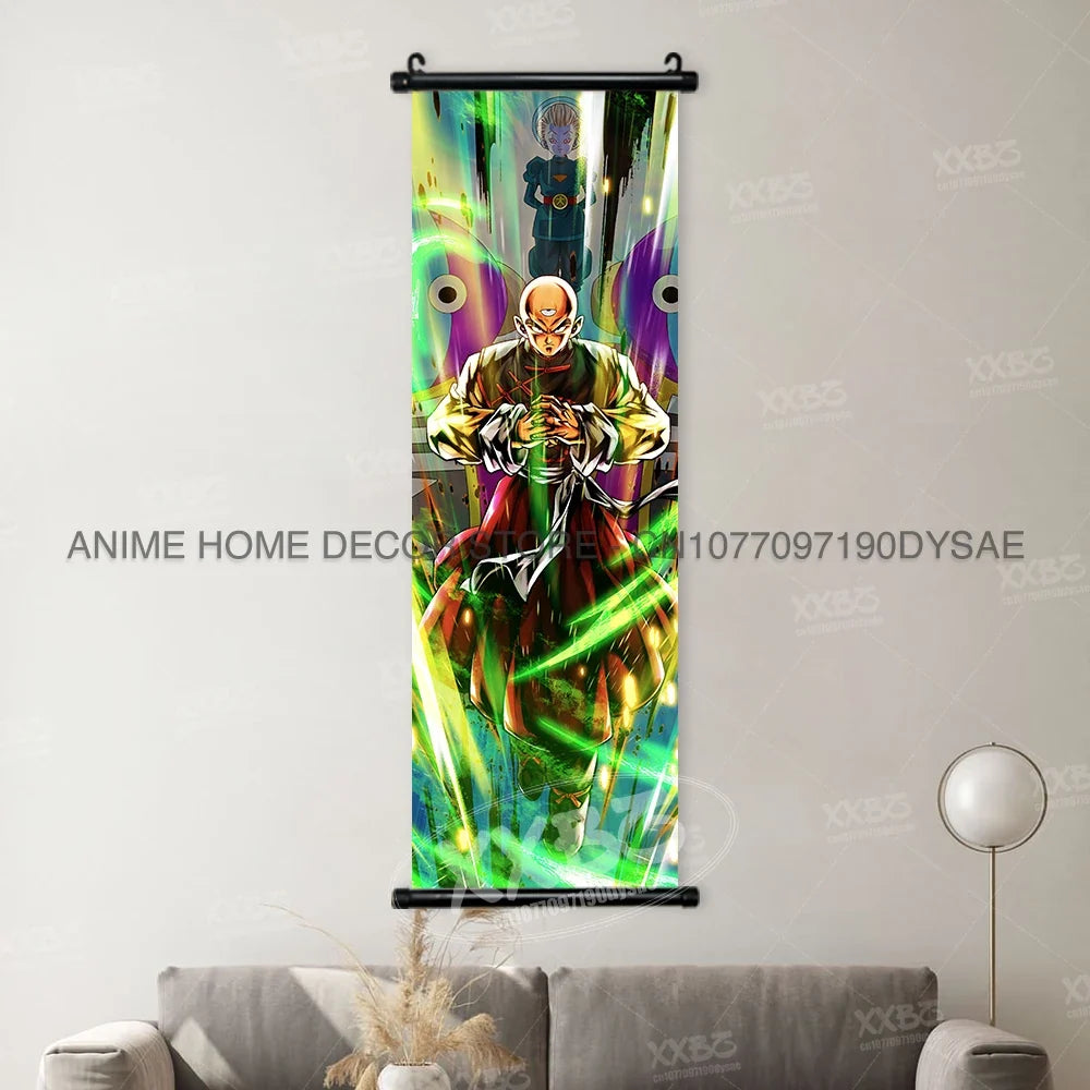 Dragon Ball Posters Anime Figures Wall Art Frieza Home Decor VegetaIII Scrolls Picture Goku Hanging Painting Son Gohan Wallpaper