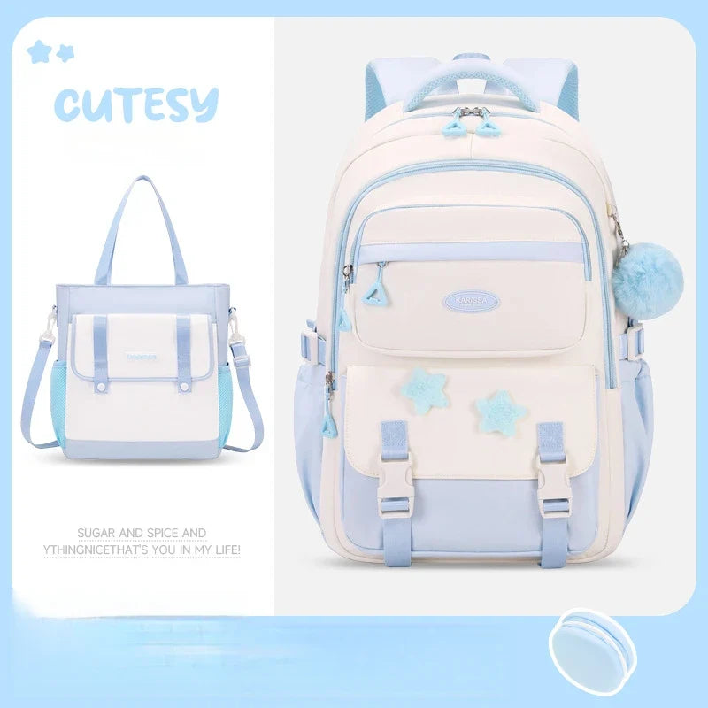 Kawaii Pastel Cutesy Backpack Set