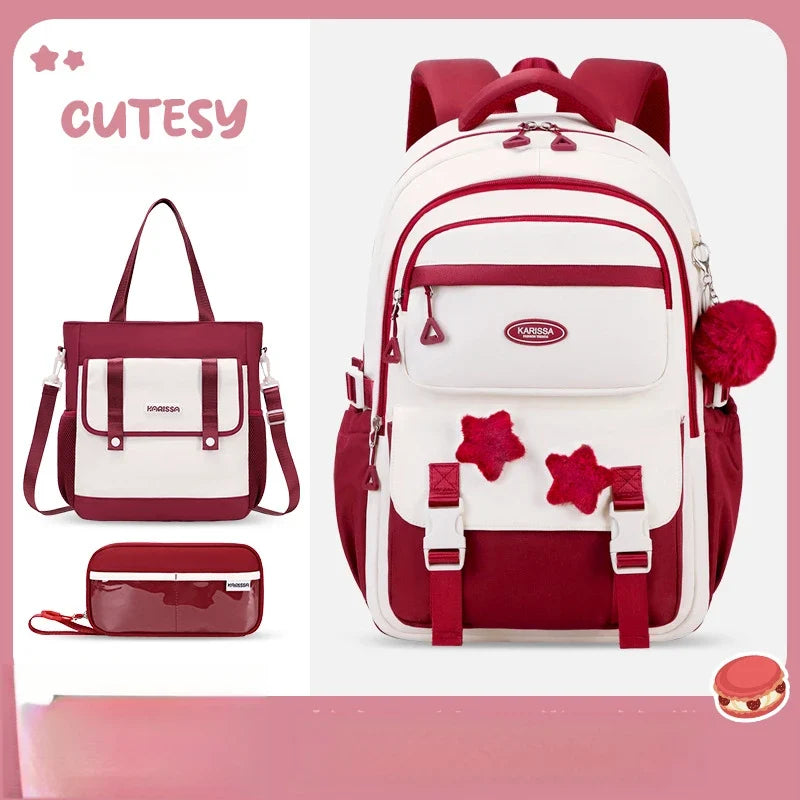 Kawaii Pastel Cutesy Backpack Set
