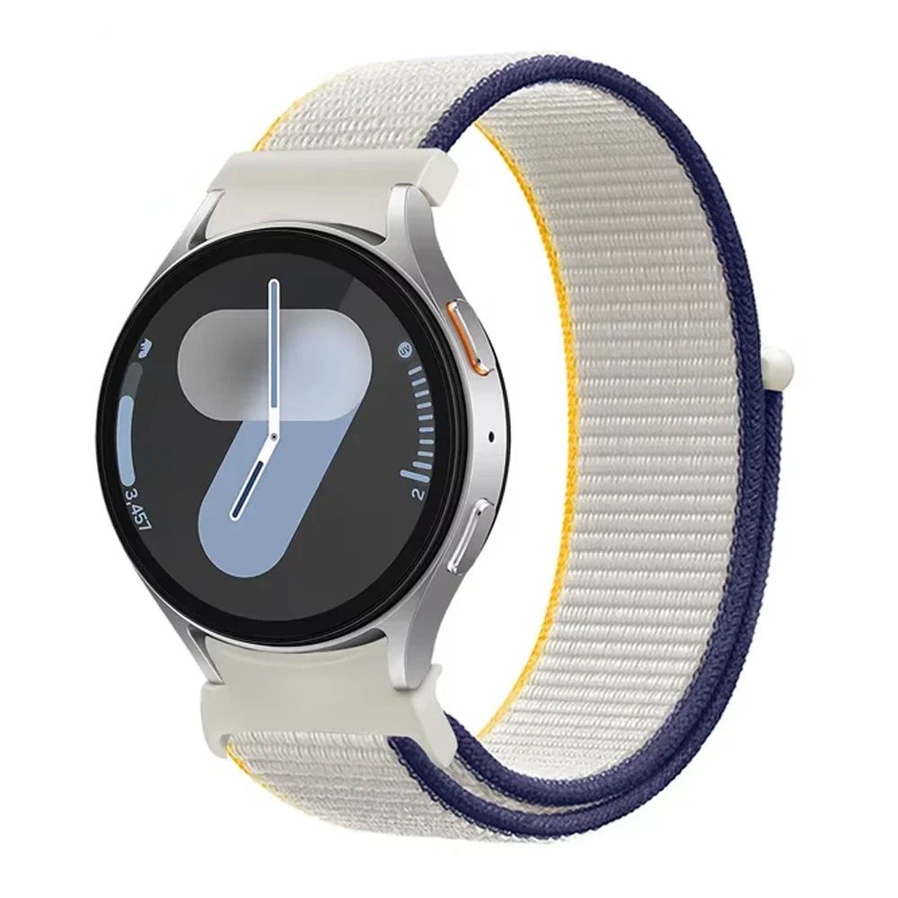 Band For Samsung Galaxy Watch 7/6/4/classic/5 pro 44mm 40mm wrist No Gaps Nylon sport loop correa bracelet Galaxy Watch 7 Strap