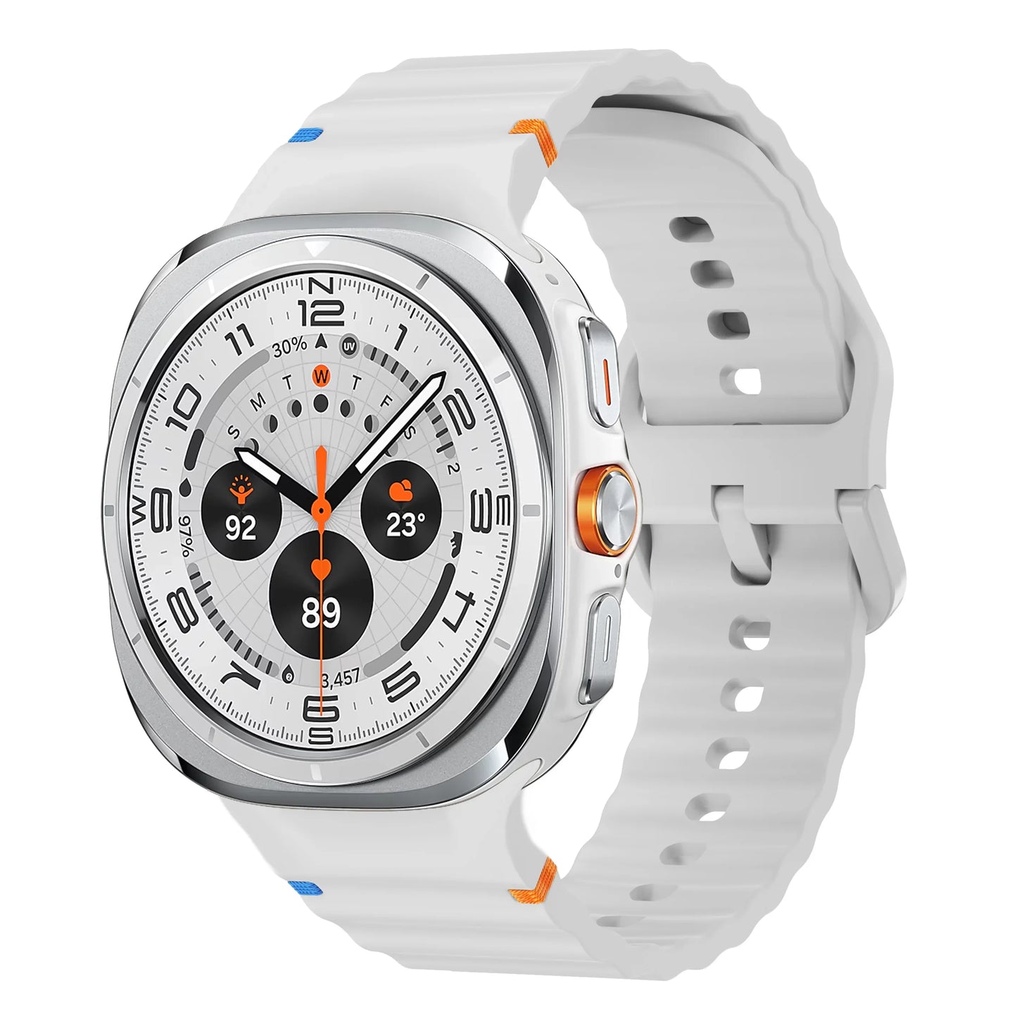 Original Strap for Samsung Galaxy Watch ultra strap 47mm Silicone Bracelet Galaxy Watch 5 pro/4/6 Classic/7 44mm 40mm 43 46 band