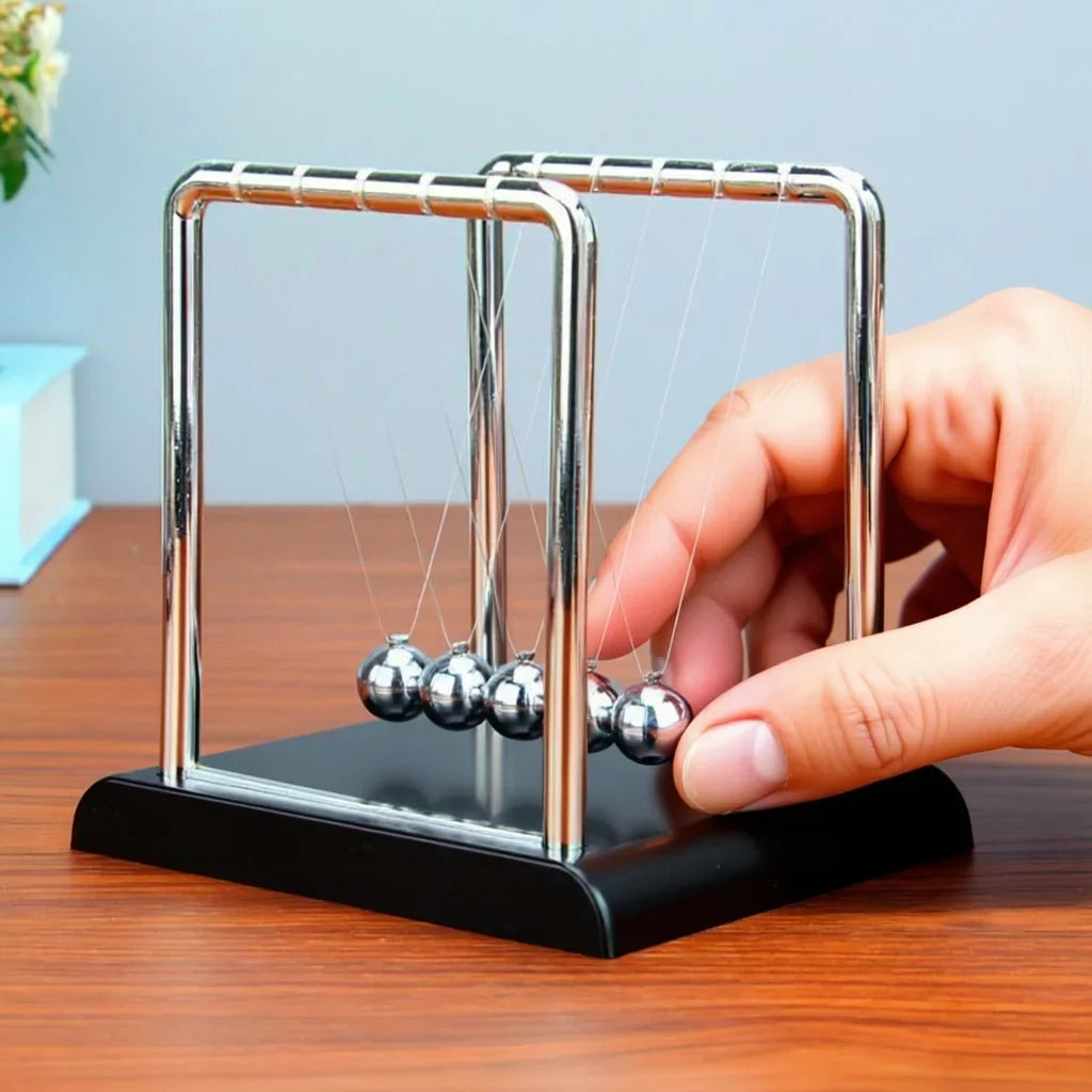 Home Decor Newton's Cradle Metal Pendulum Educational Physics Toy Kinetic Energy Office Stress Reliever Ornament