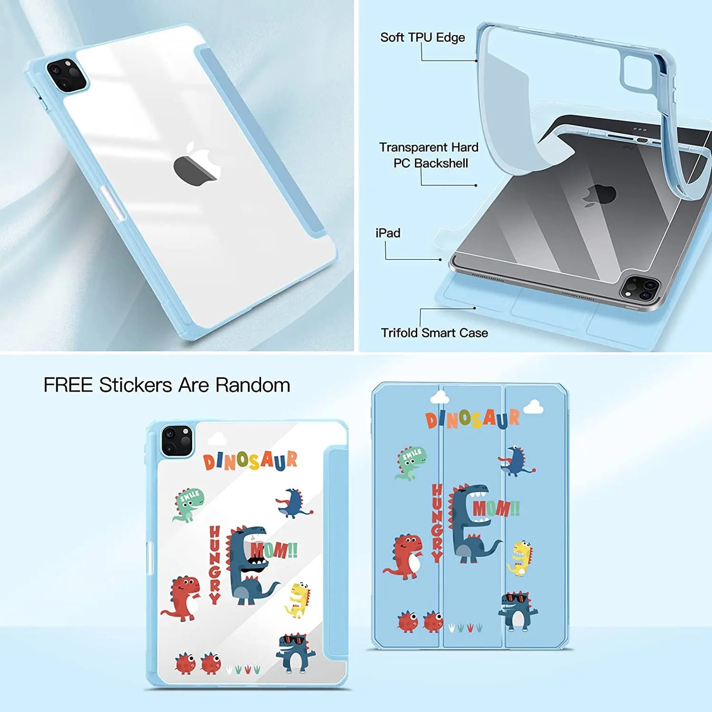 iPad Case 10.2 9th 8th 7th 10 10th Generation Pro 11 13 2024 12.9 2022 Cover Pencil Holder Funda For iPad Air 5 4 10.9 Cases