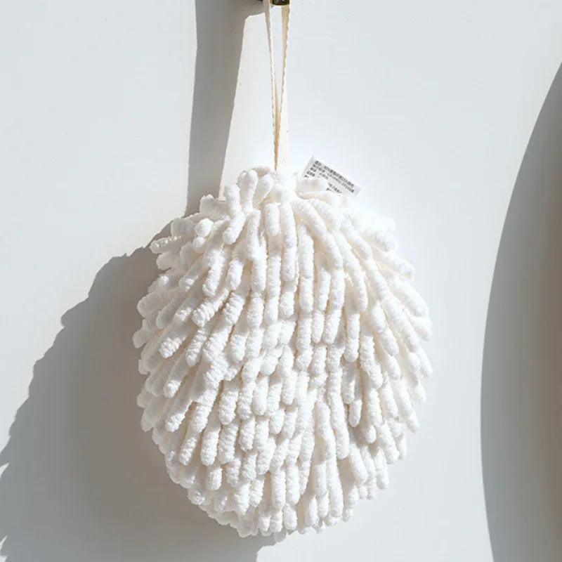 Kitchen and Bathroom Towel Balls with Hanging Rings | Quick-Dry Soft Microfiber Wipes