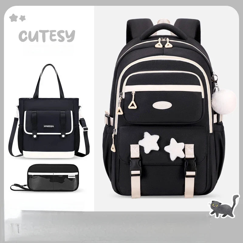 Kawaii Pastel Cutesy Backpack Set