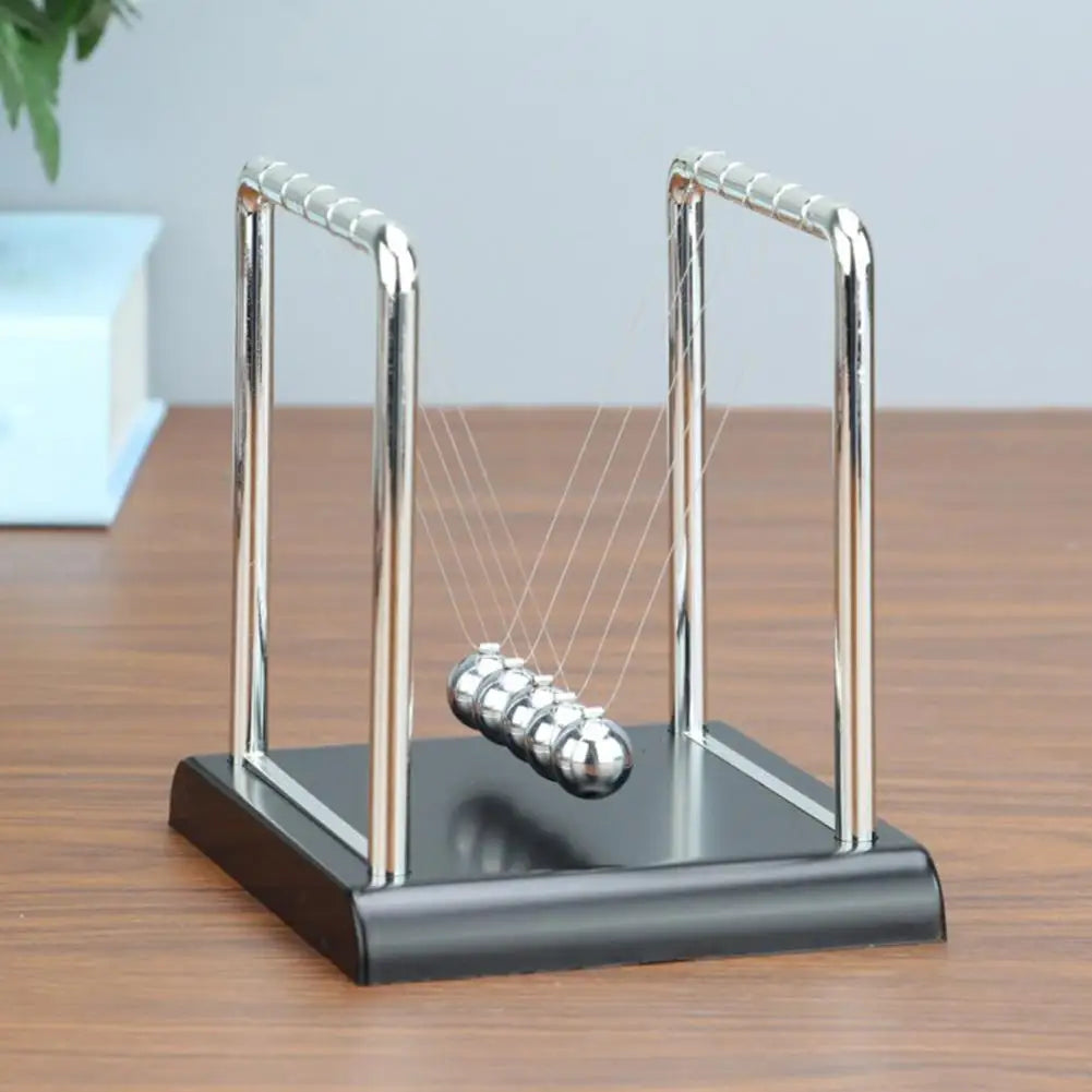 Home Decor Newton's Cradle Metal Pendulum Educational Physics Toy Kinetic Energy Office Stress Reliever Ornament