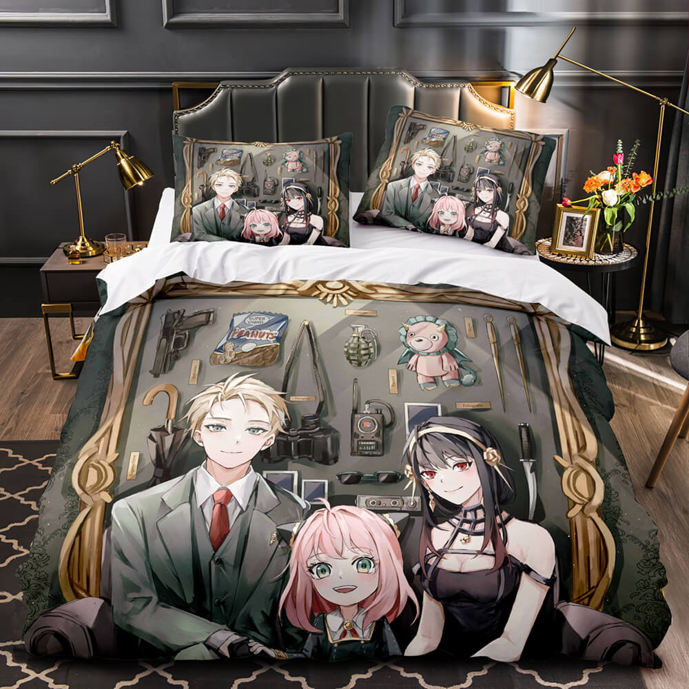 Anime SPY×FAMILY Bedding Set Kids Quilt Cover Without Filler