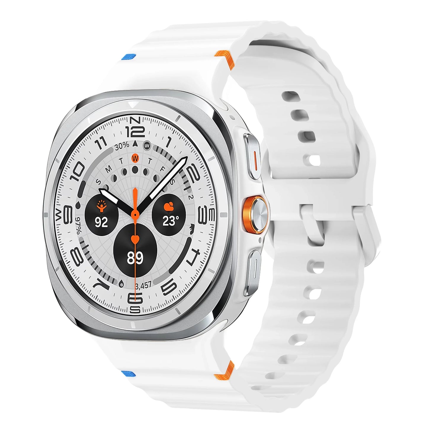 Original Strap for Samsung Galaxy Watch ultra strap 47mm Silicone Bracelet Galaxy Watch 5 pro/4/6 Classic/7 44mm 40mm 43 46 band