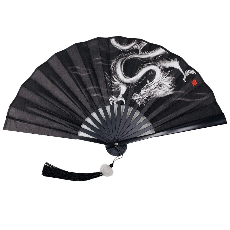 With Tassel Art Craft Style Foldable Hand Fan Portable Folding Fan Wedding Party Photo Props Guest Gifts Home Decor Craft