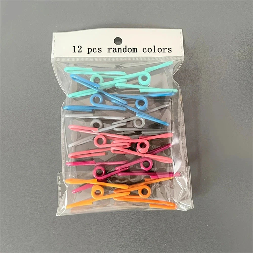 12pcs Durable Multi-Purpose Steel Clips for Sealing Food Bags | Kitchen & Dining Accessories