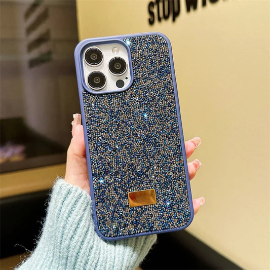 Luxury Shiny Diamond Phone Case For iPhone 16 15 14 Pro Max Plus 16SE 13 12 11 Fashion Star Diamond Soft Rubber Protective Cover