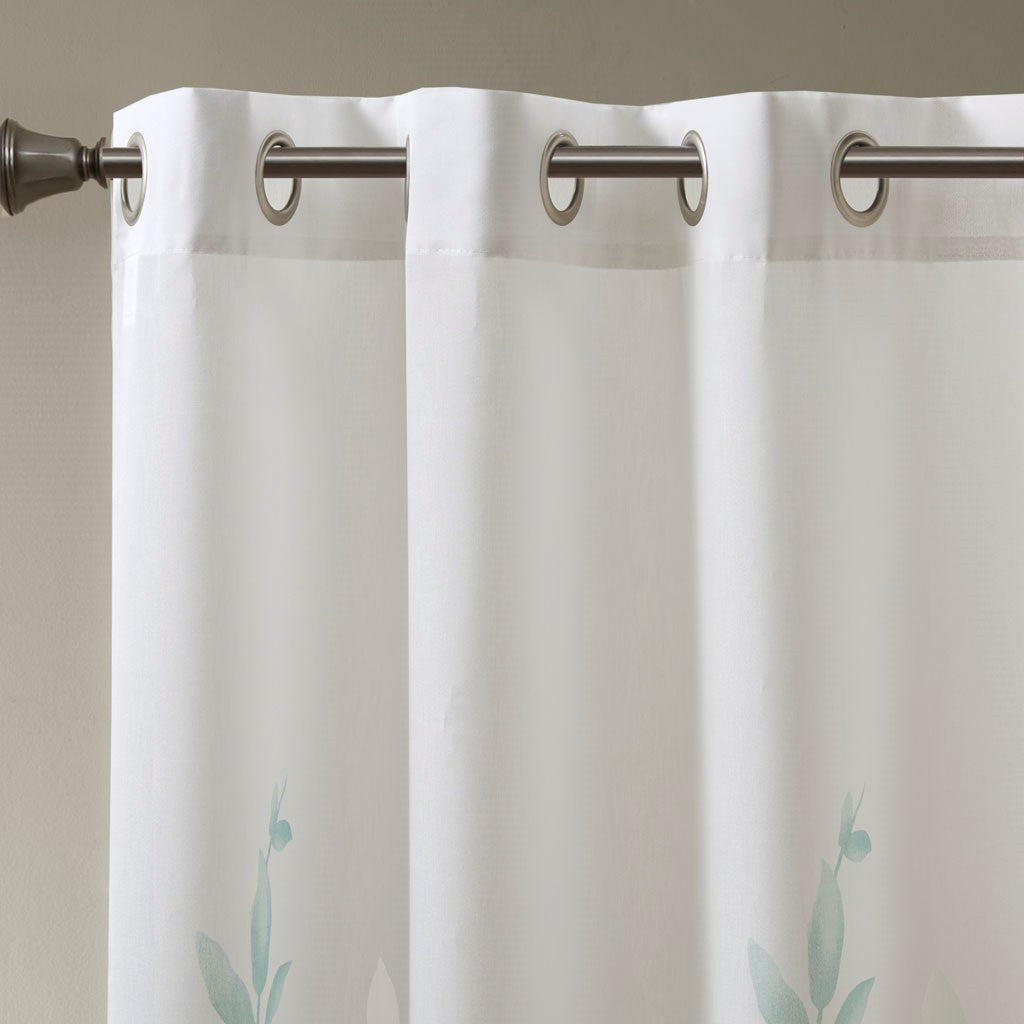 Burnout Printed Curtain Panel (Only 1 Pc Panel)