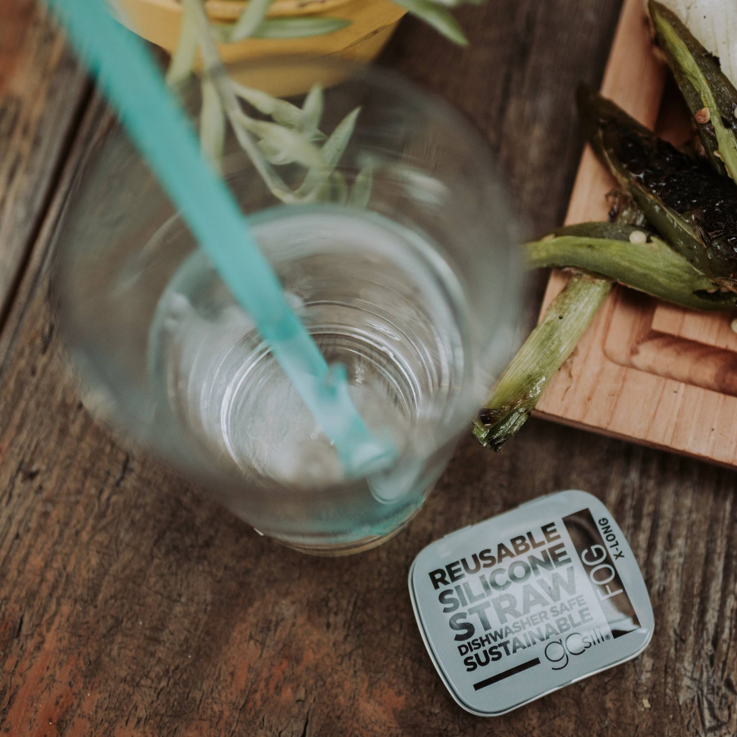GoSili - X-Long Reusable Straw In Case, Assort Colors