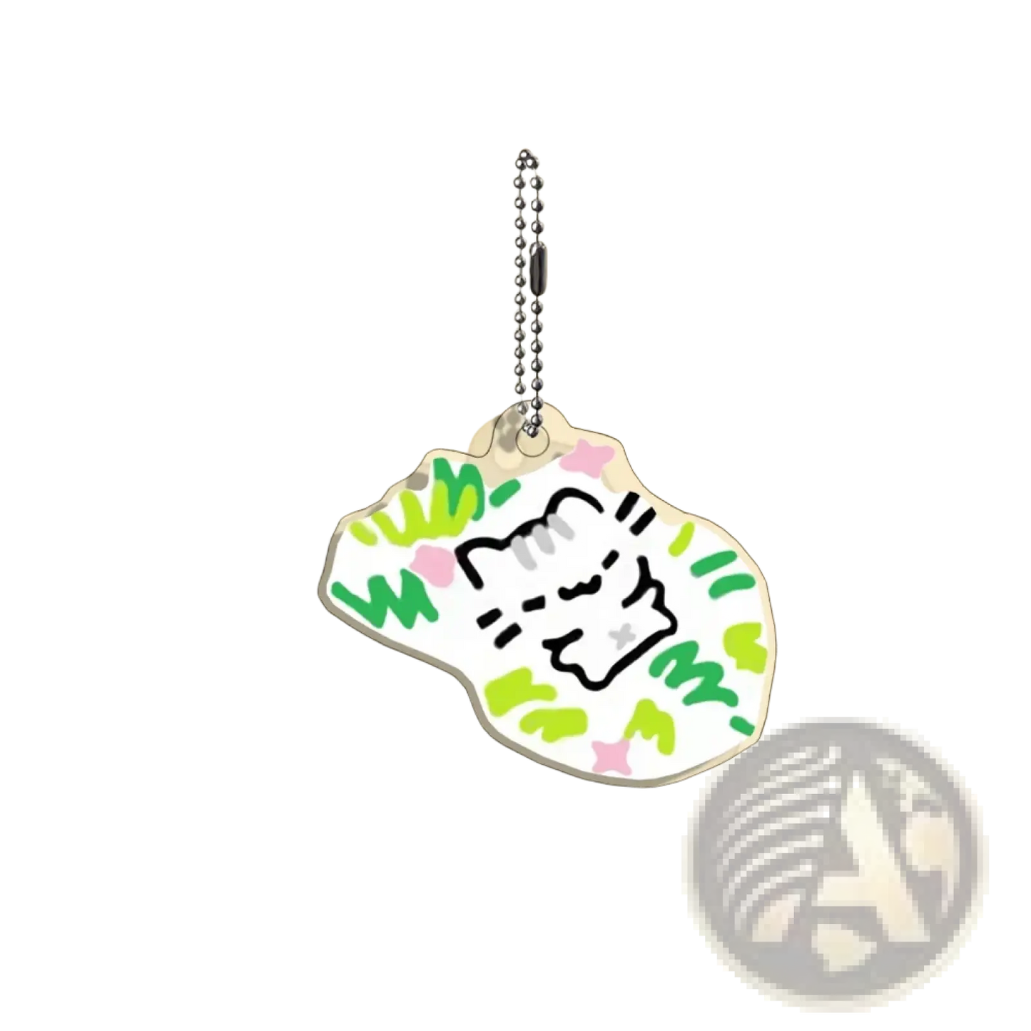Acrylic Cat Keychain 10-piece Cartoon Gift Set