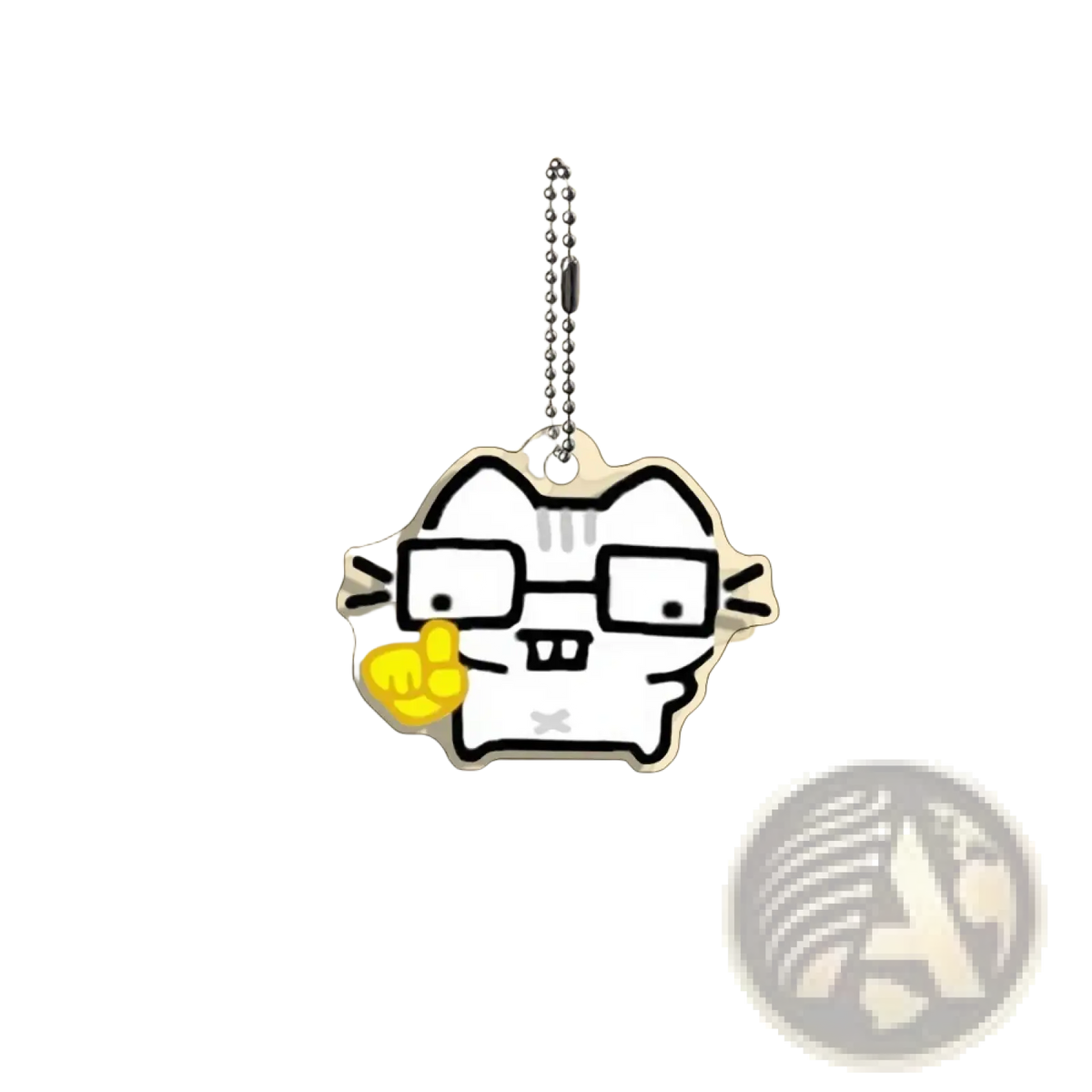 Acrylic Cat Keychain 10-piece Cartoon Gift Set