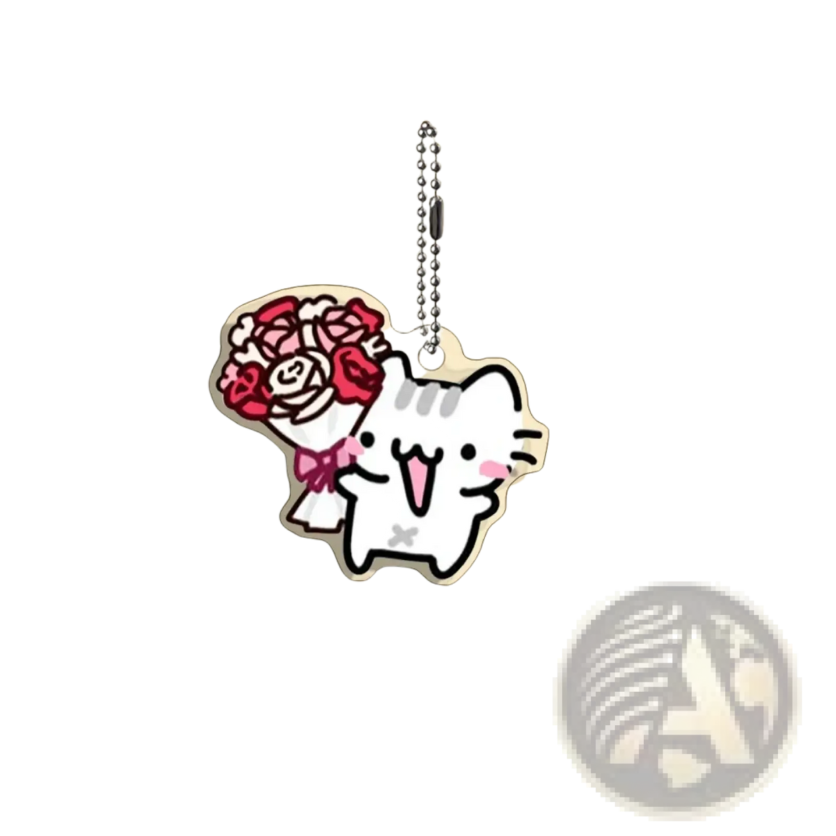Acrylic Cat Keychain 10-piece Cartoon Gift Set