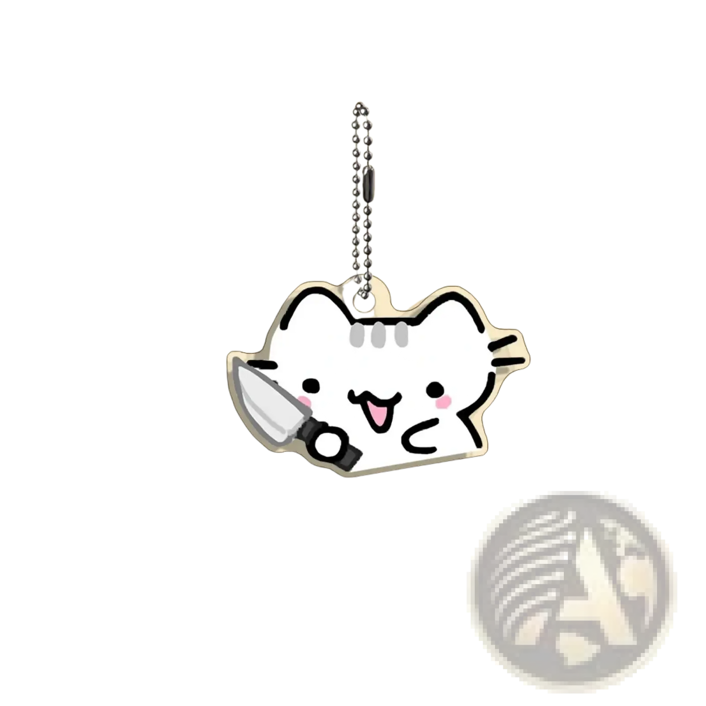 Acrylic Cat Keychain 10-piece Cartoon Gift Set