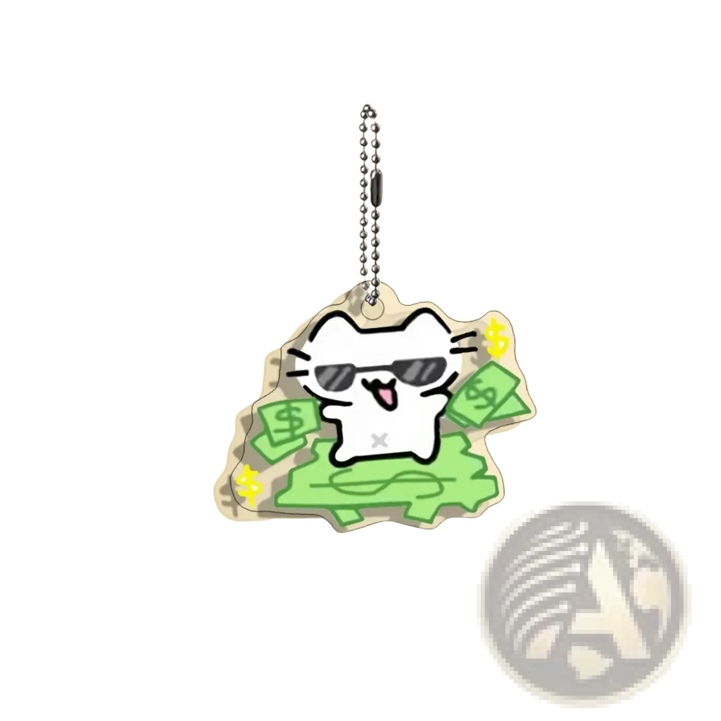 Acrylic Cat Keychain 10-piece Cartoon Gift Set