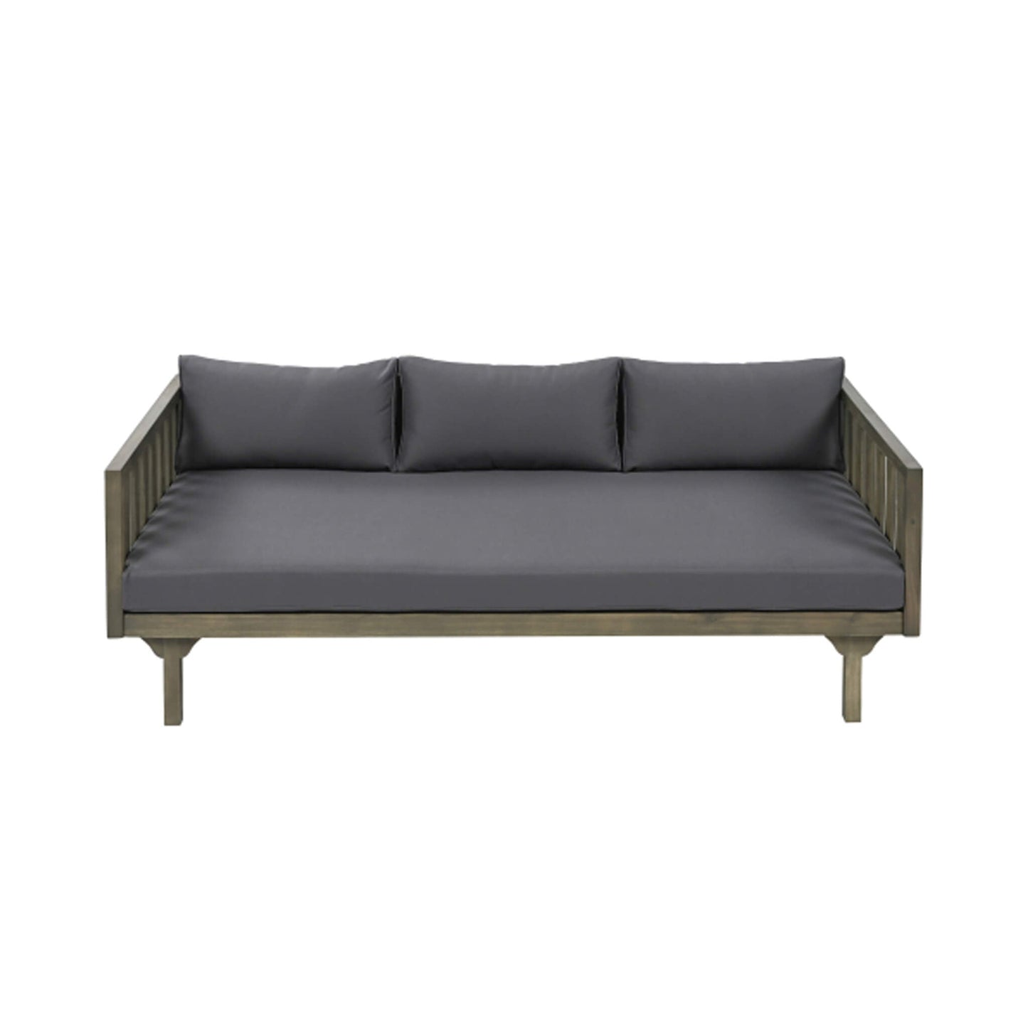 3-Seater Acacia Wood Daybed Sofa With Water-Resistant Cushions (SAK65773)