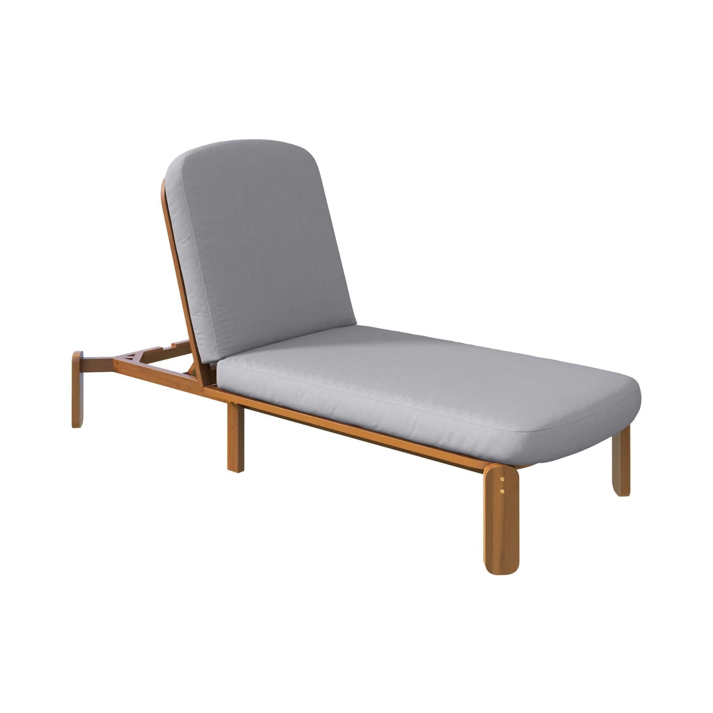 Adjustable Outdoor Chaise Lounge With Reclining Backrest (SAK04689)