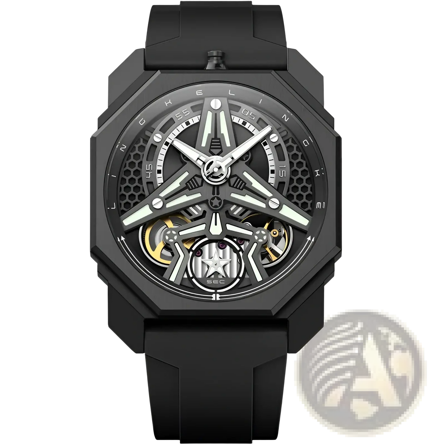 Automatic Skeleton Mechanical Watch for Men