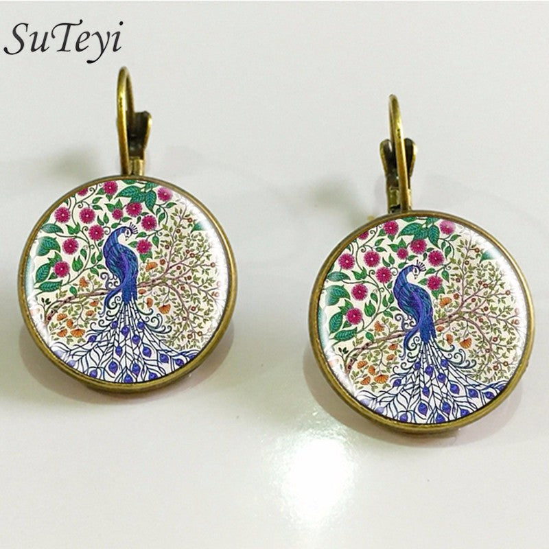 Charm Henna Yoga Amulet Mandala Earrings – Bohemian Drop Earrings