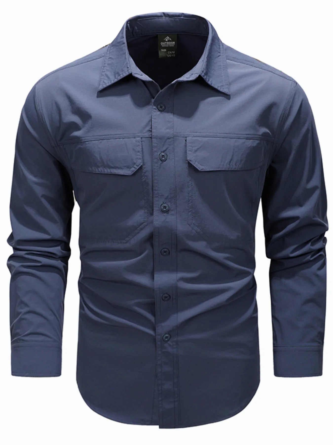 Men's Plus Size Lightweight Button Up Shirt