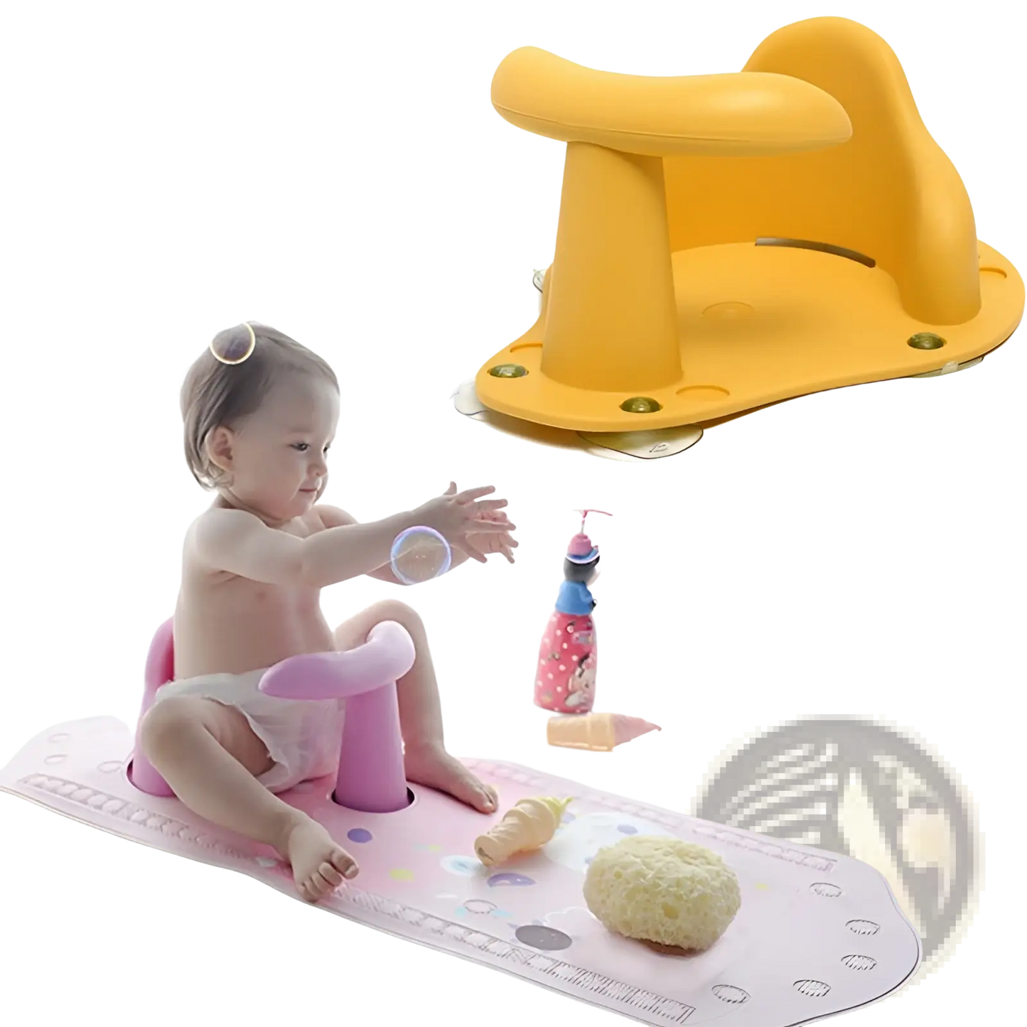 Baby Bath Seat Anti Slip Safety Chair with Suction Cups