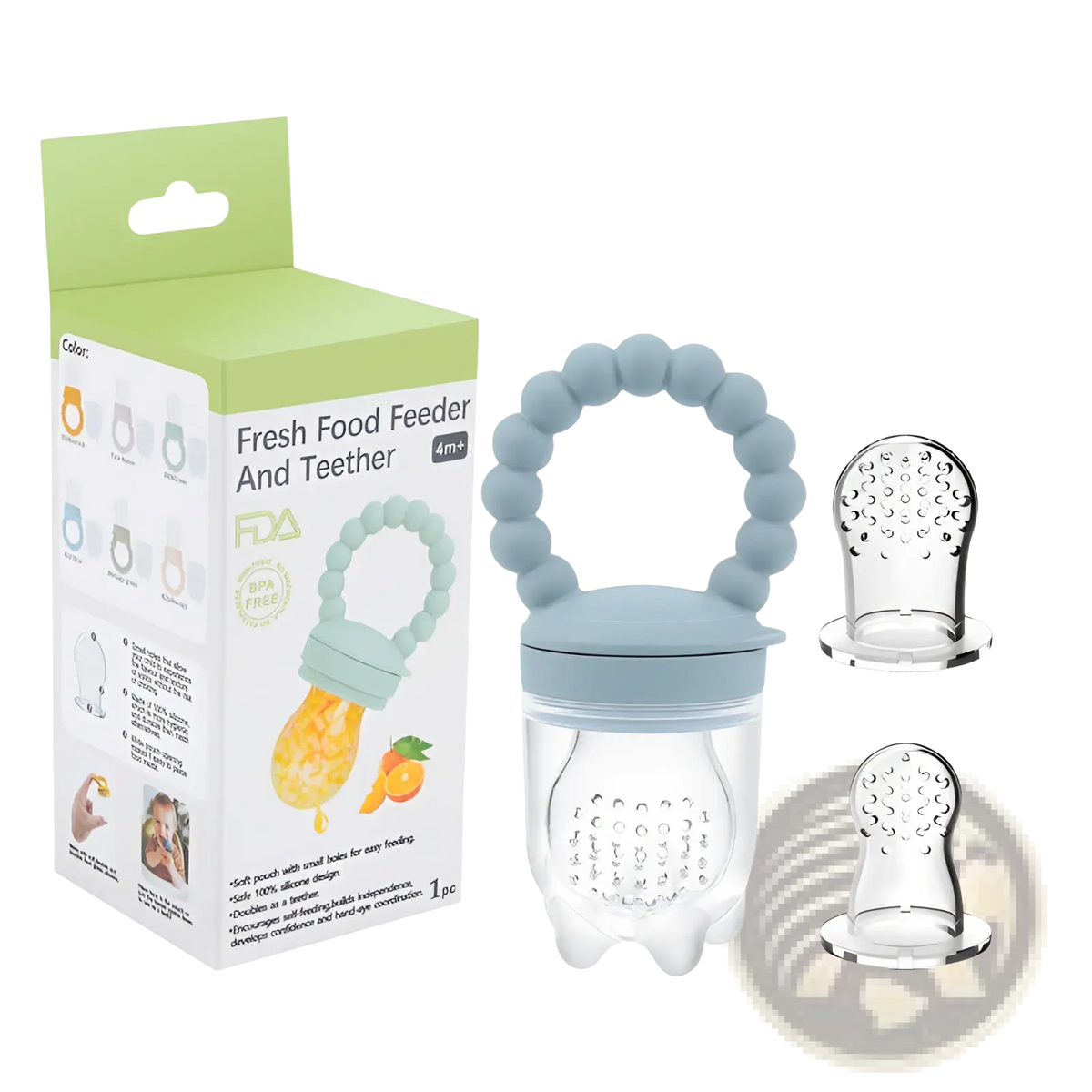 Baby Fruit Feeder Silicone Teether Pacifier Set