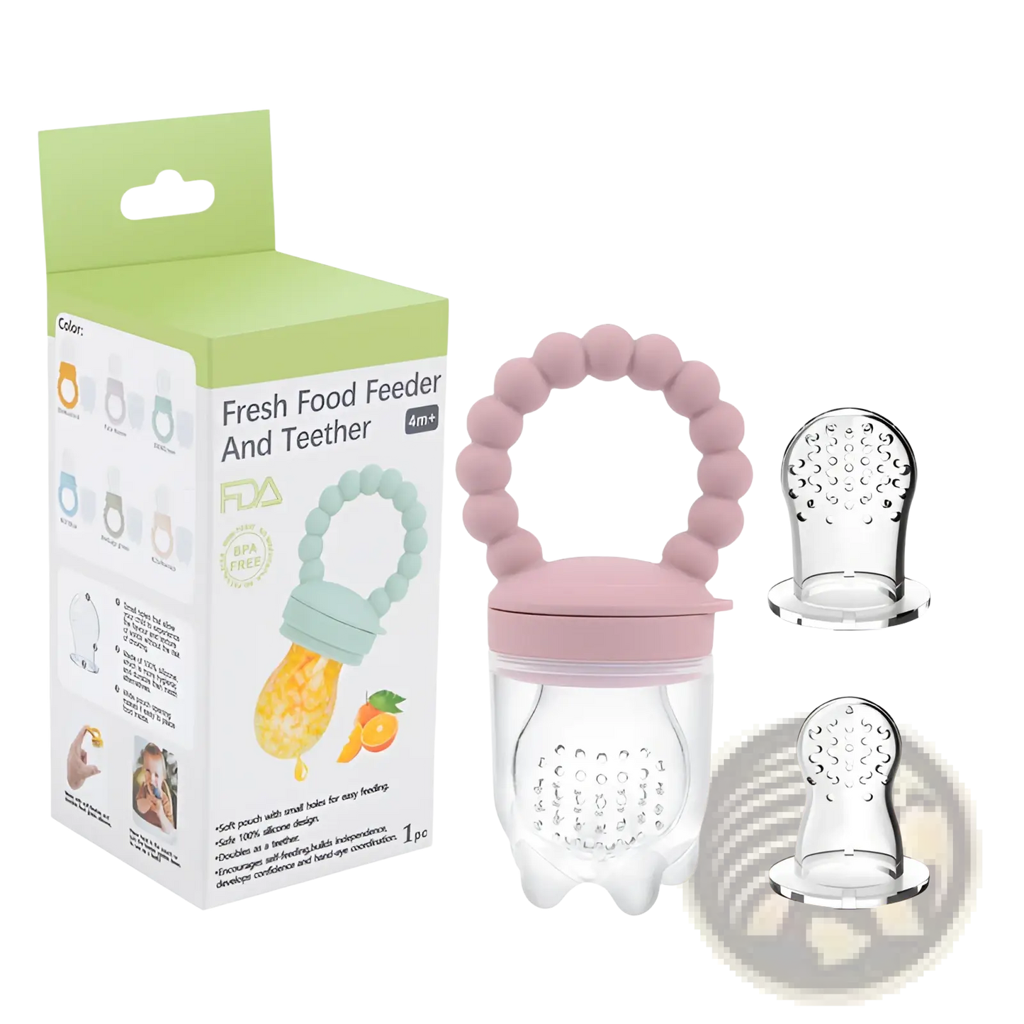 Baby Fruit Feeder Silicone Teether Pacifier Set