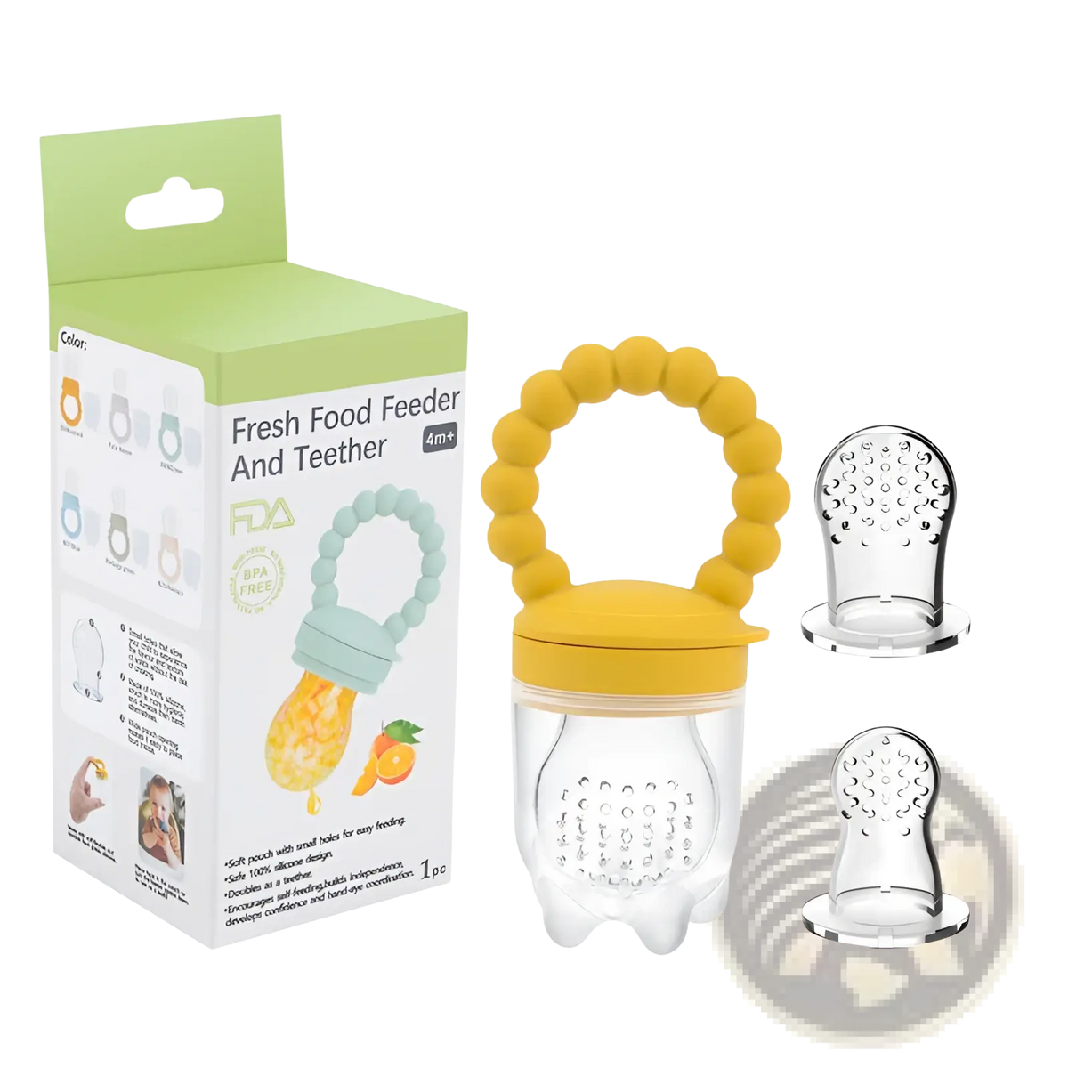 Baby Fruit Feeder Silicone Teether Pacifier Set