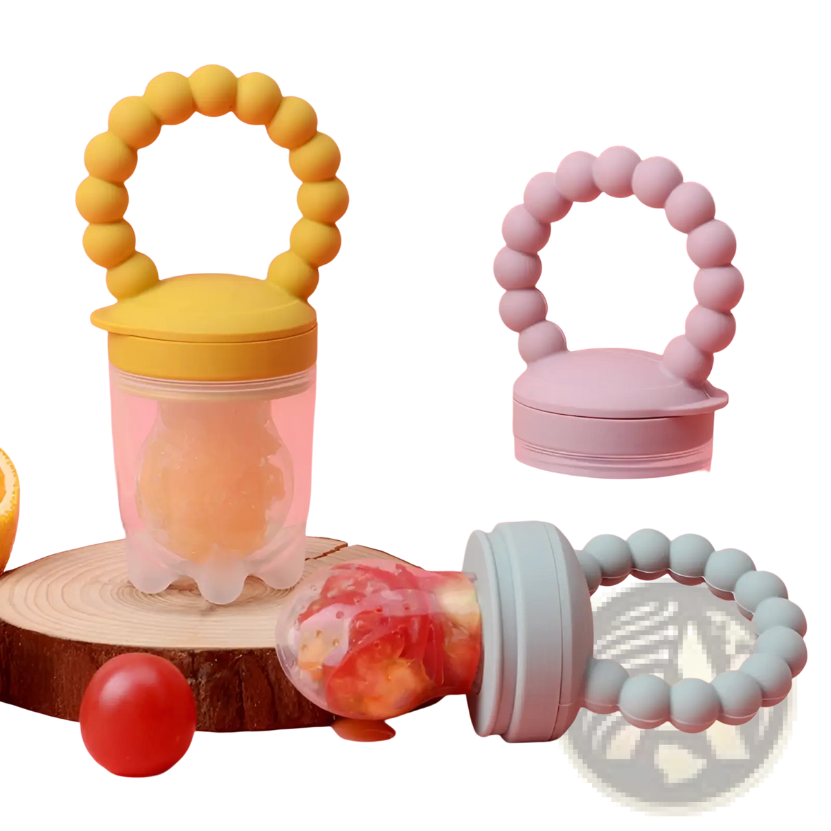 Baby Fruit Feeder Silicone Teether Pacifier Set