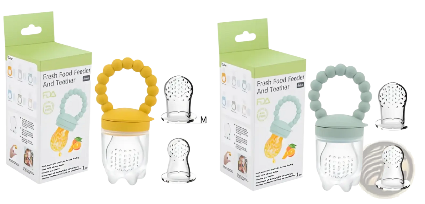 Baby Fruit Feeder Silicone Teether Pacifier Set
