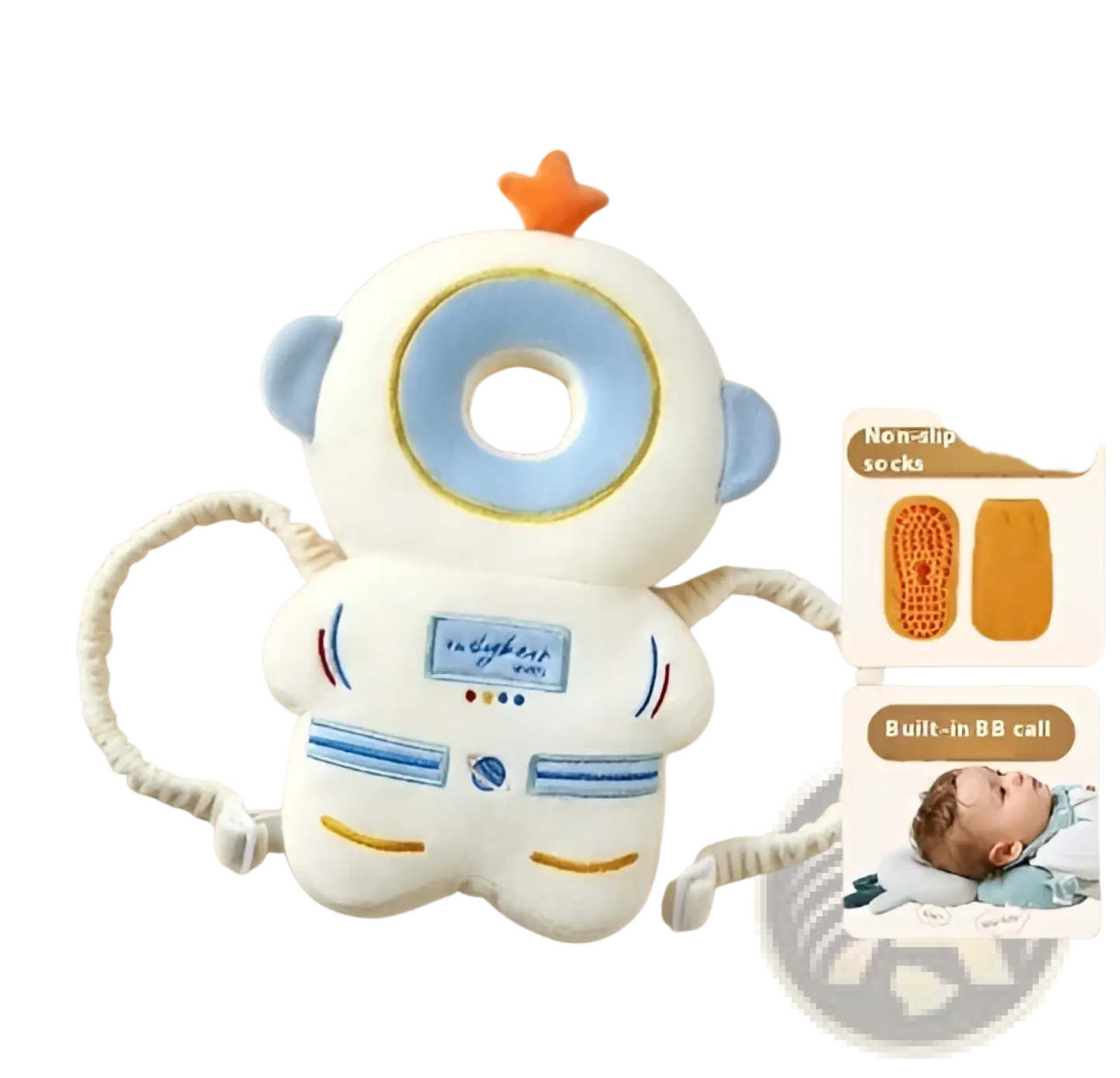 Baby Head Protector Anti Fall Plush Backpack Cushion