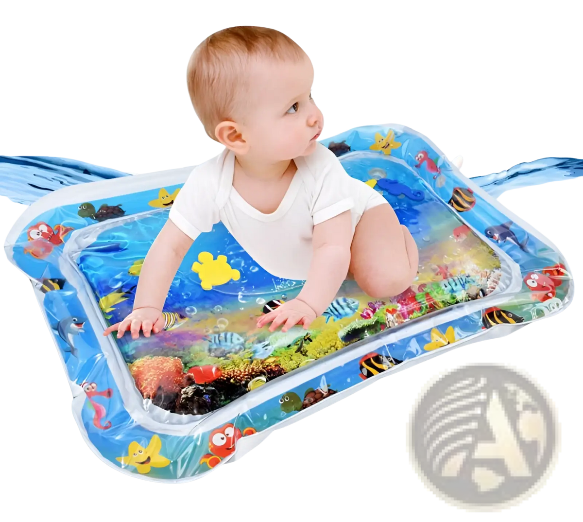 Baby Inflatable Water Mat Ocean Theme Activity Pad