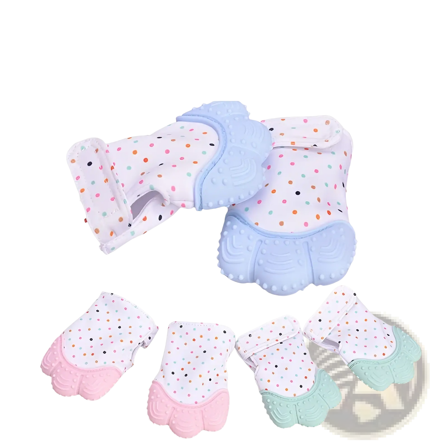 Baby Teether Silicone Mitten and Molar Toy for Infants