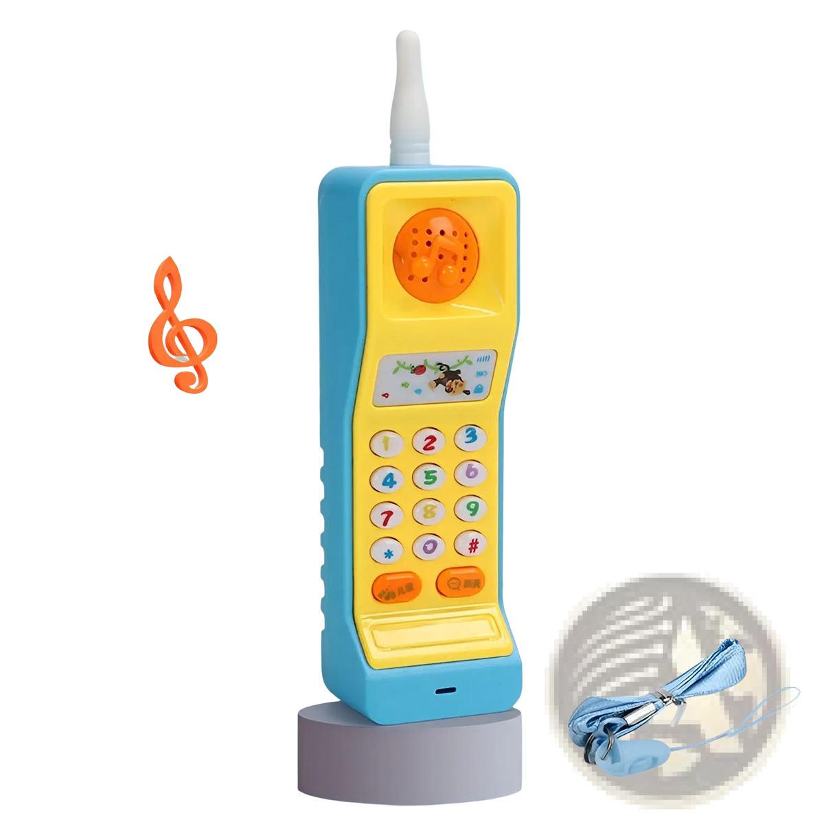 Baby Toy Phone Carrot Shape Educational Music Toy