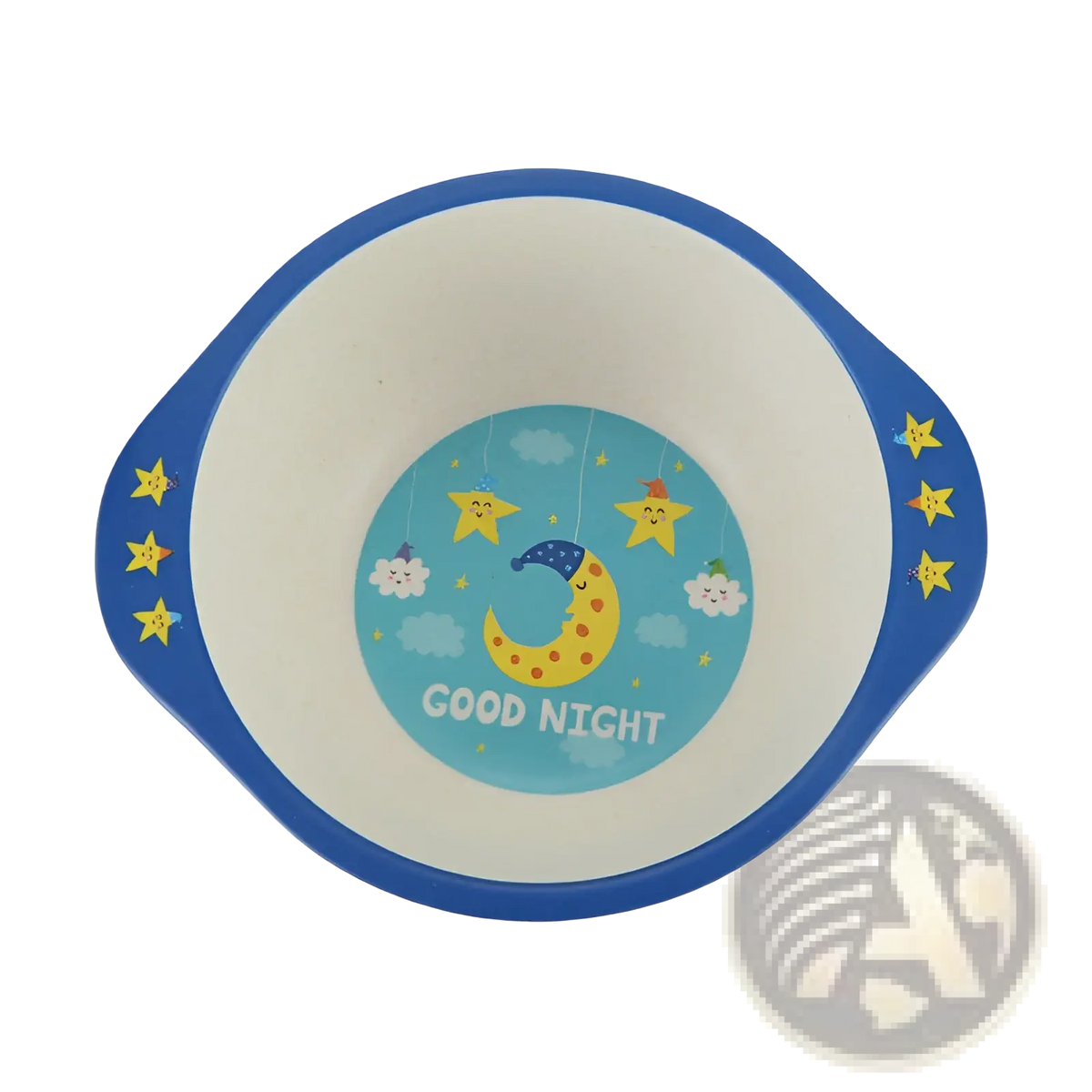Bamboo Fiber Baby Bowls Cartoon Animal Feeding Dishes