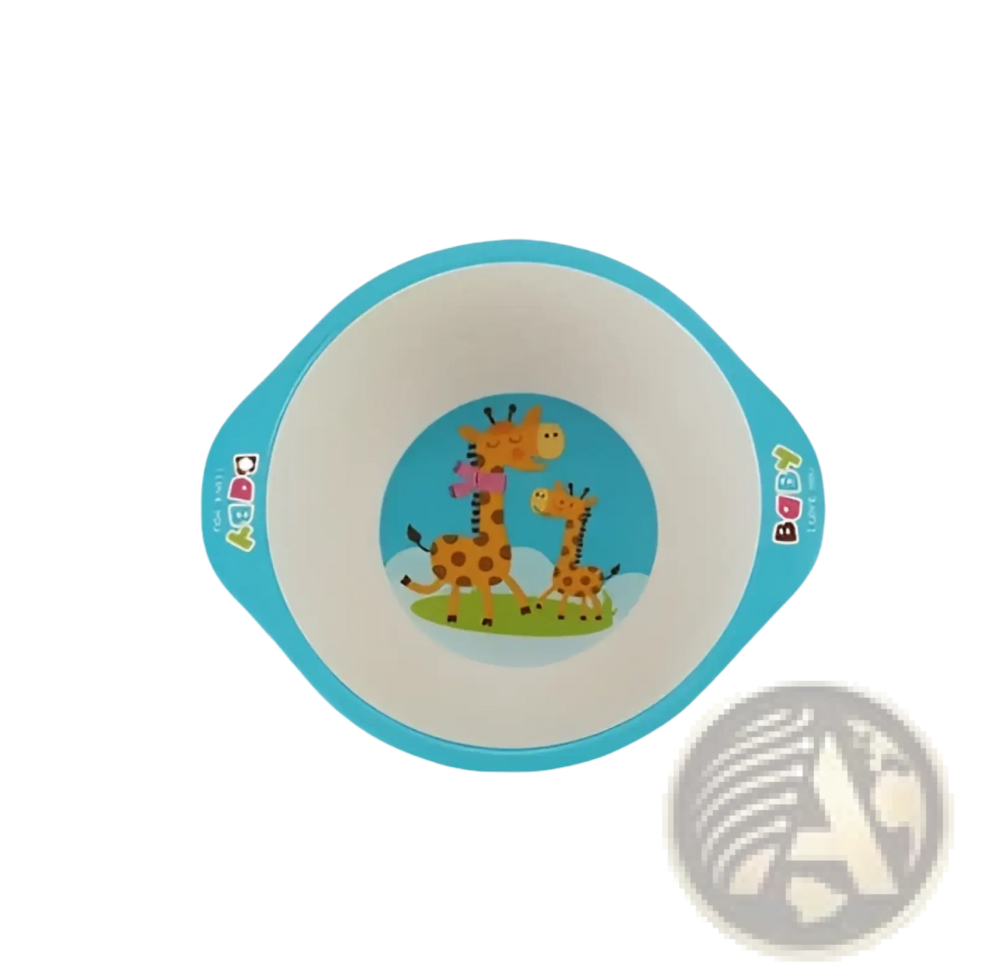 Bamboo Fiber Baby Bowls Cartoon Animal Feeding Dishes
