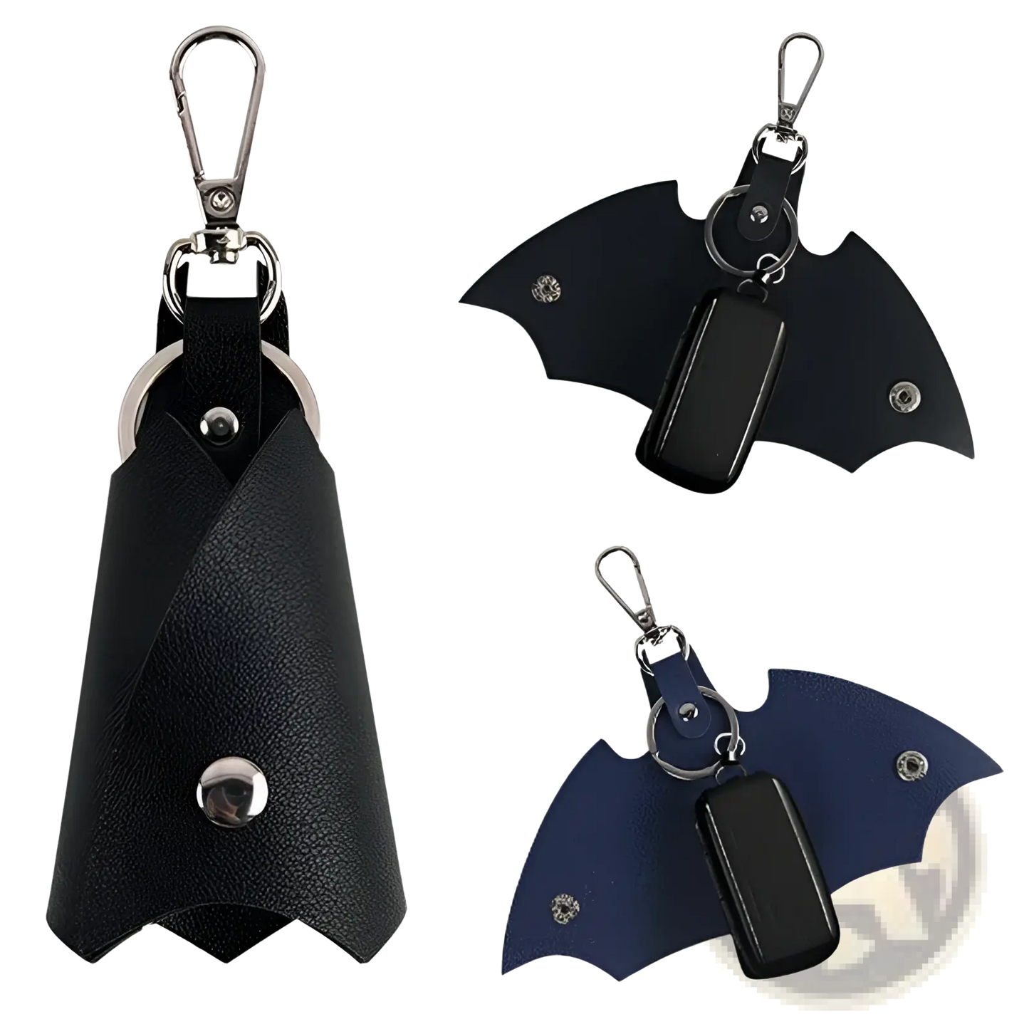 Batman Leather Keychain and Card Holder
