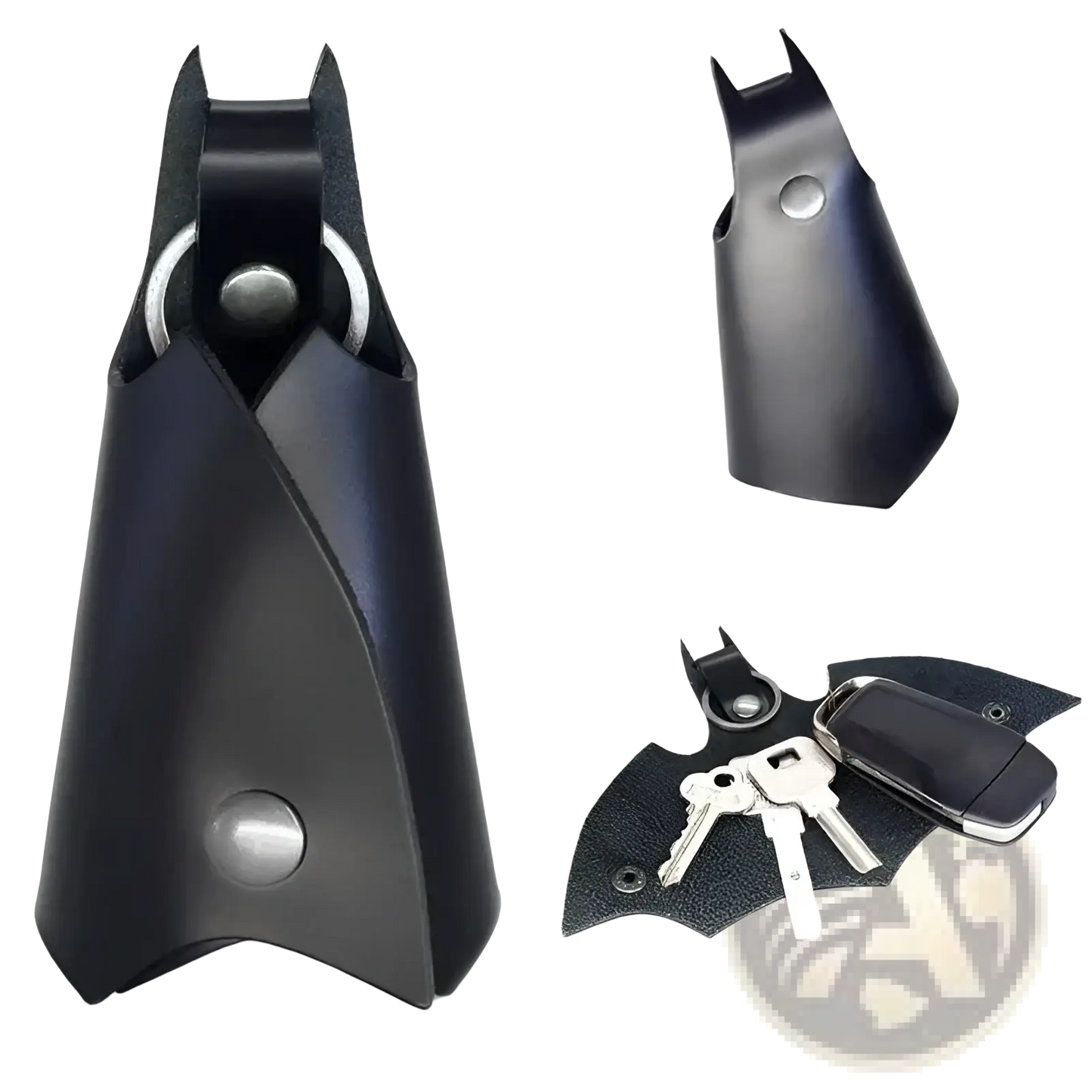 Batman Leather Keychain and Card Holder