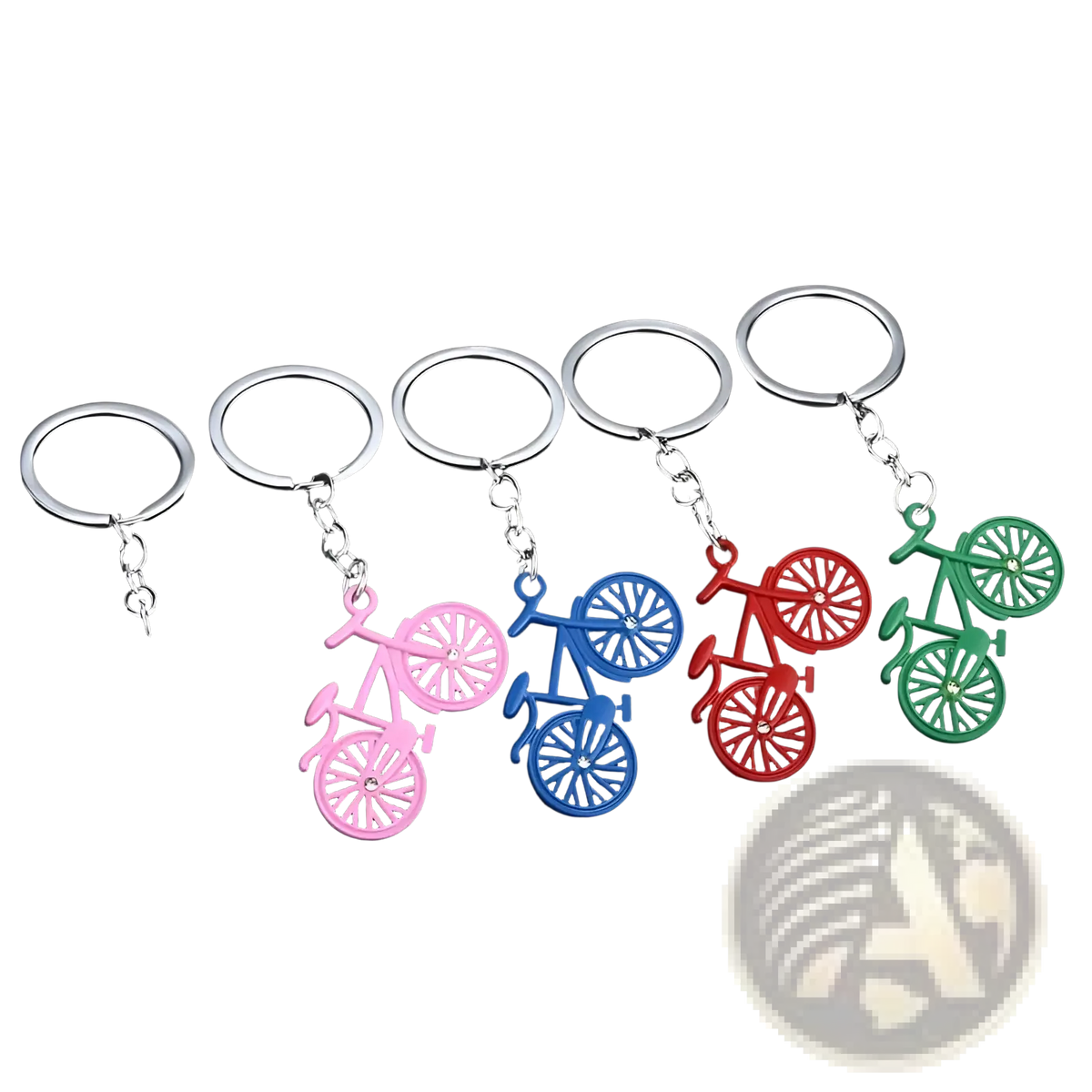 Bicycle Keychain Charm Set