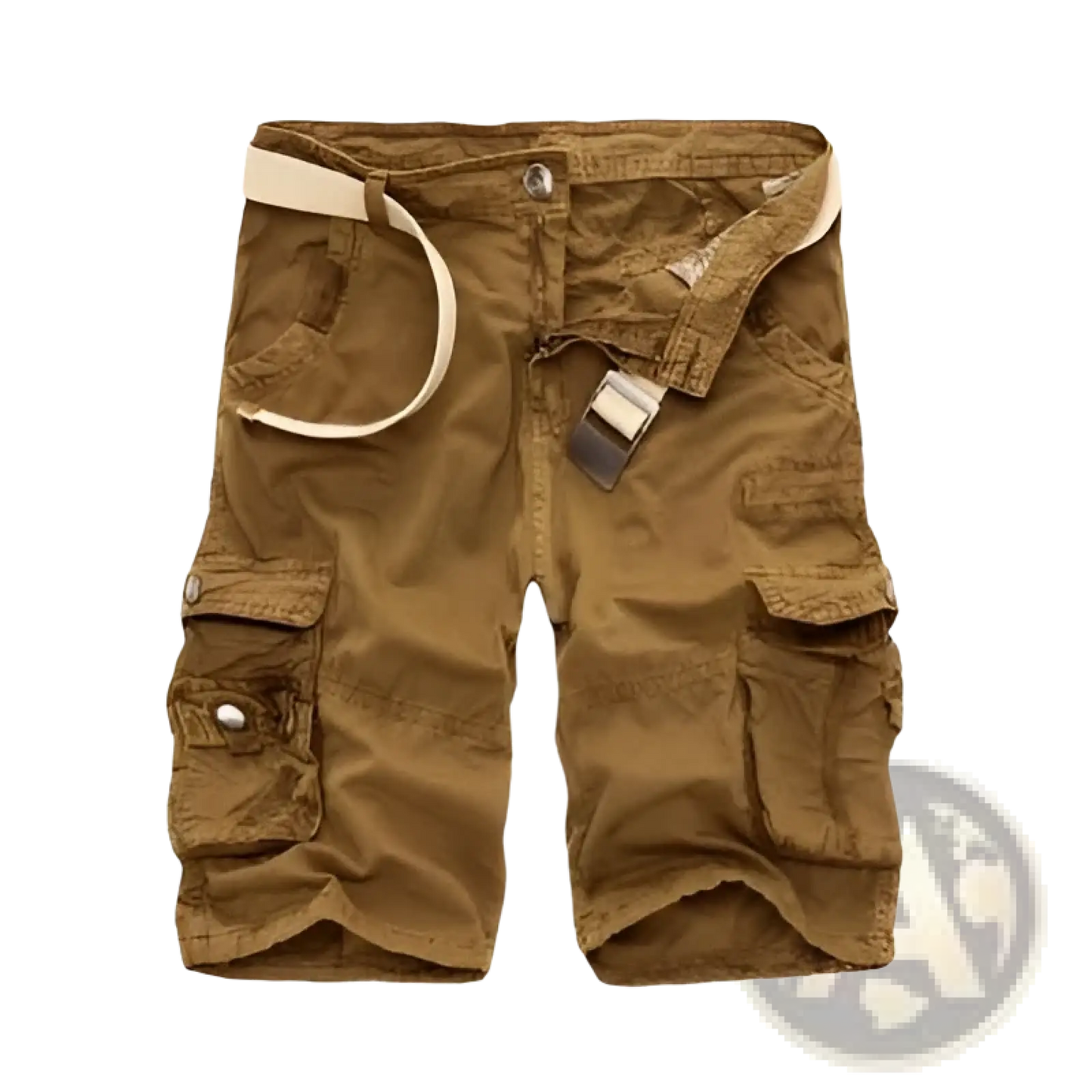 Camouflage Cargo Shorts Multi Pocket Belted Men