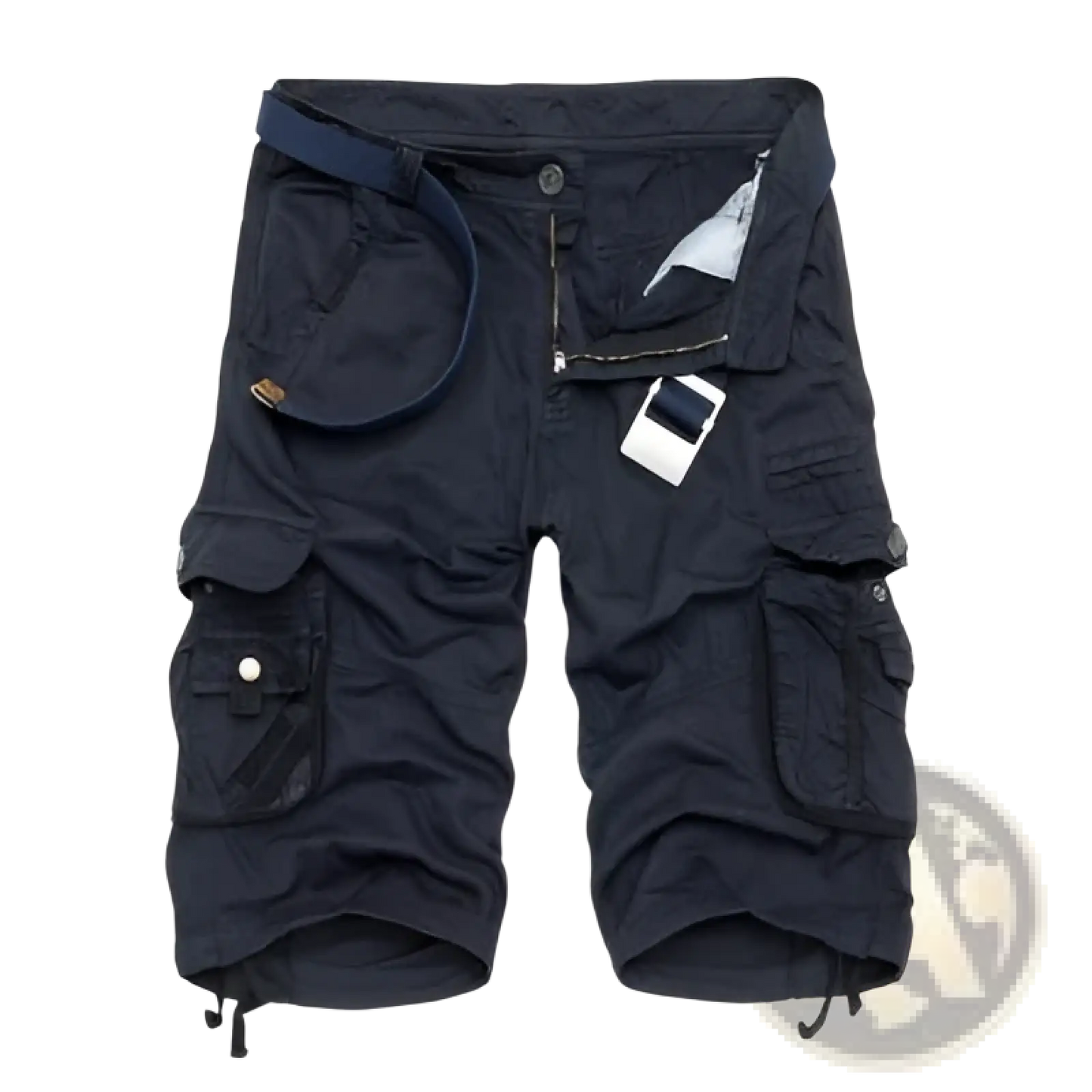 Camouflage Cargo Shorts Multi Pocket Belted Men