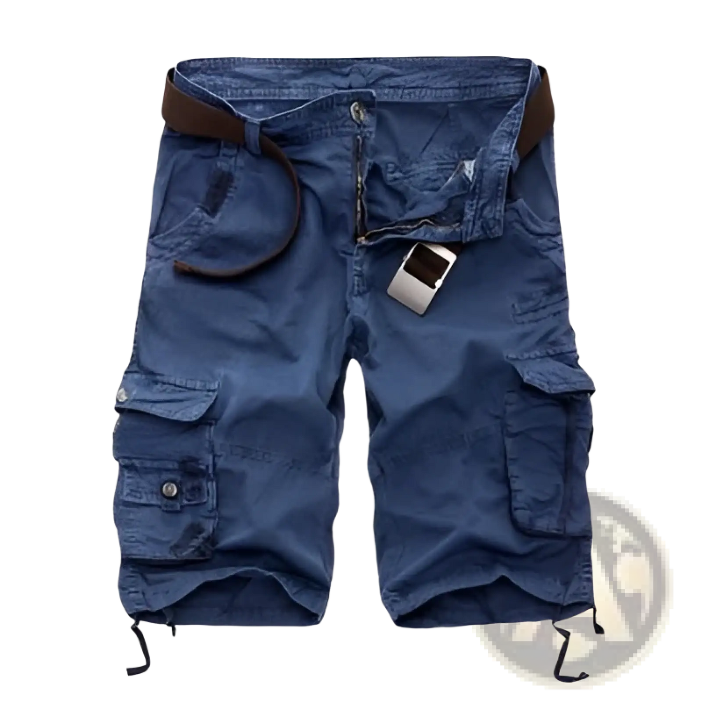 Camouflage Cargo Shorts Multi Pocket Belted Men