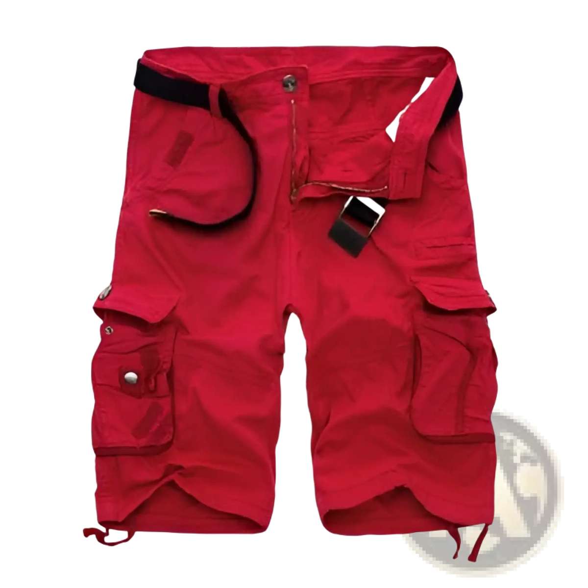 Camouflage Cargo Shorts Multi Pocket Belted Men