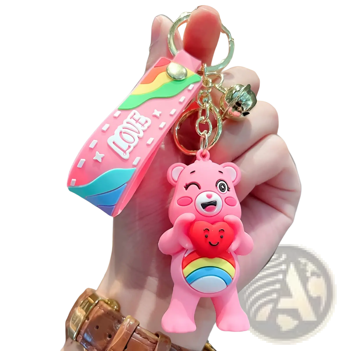 Care Bears Silicone Cartoon Keychain Backpack Pendant