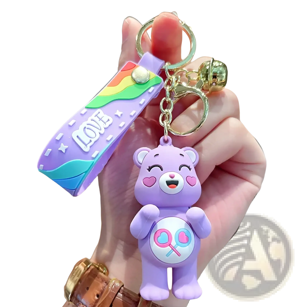 Care Bears Silicone Cartoon Keychain Backpack Pendant